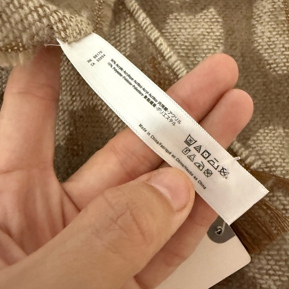 New Anthropologie Leopard Animal Print Blanket Scarf NWT - Picture 4 of 4